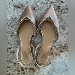 Badgley Mischka Embellished Pink Women's Shoes Size 9